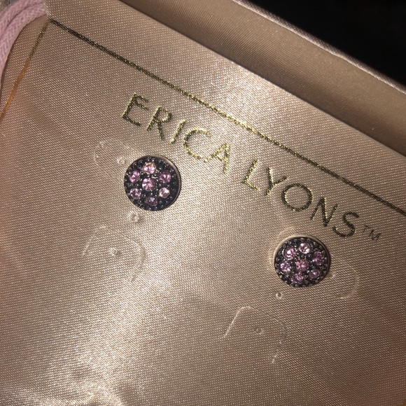 NWT Erica Lyons Pink Heart Pendant Necklace Set - Picture 3 of 3